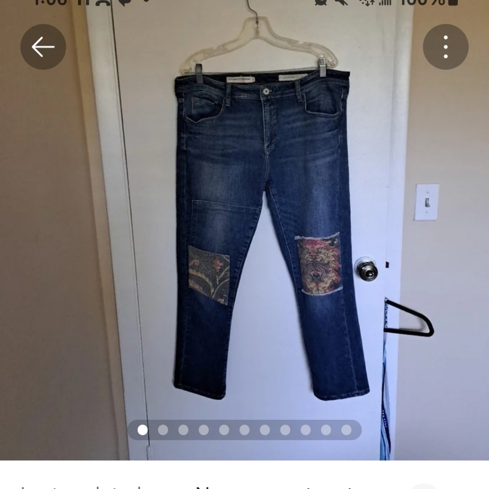 Anthropologie Pilcro& Letterman Slim Boyfriebd Jean sz32 EUC